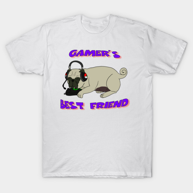 Chance The Pug: Gamer's Best Friend T-Shirt-TOZ